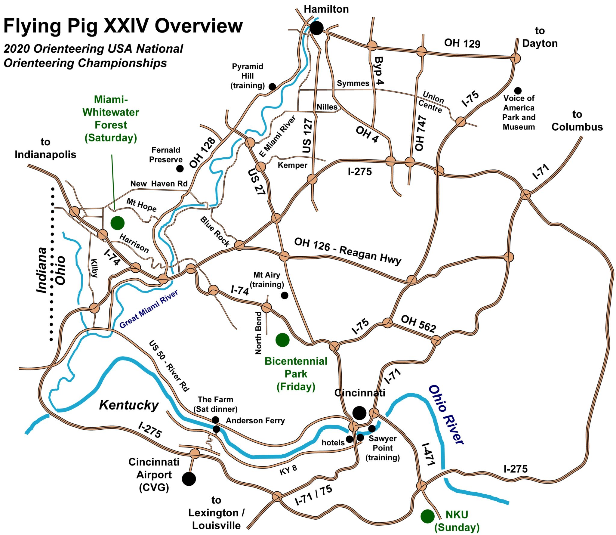 Flying Pig XXIV Locator Maps FLYING PIG XXIV